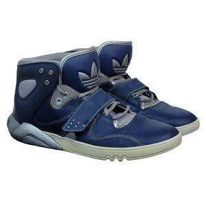 Adidas Roundhouse Mid Sneakers Mens Sz 8 Supreme Retro Sol Blue‎ Aluminum G47059